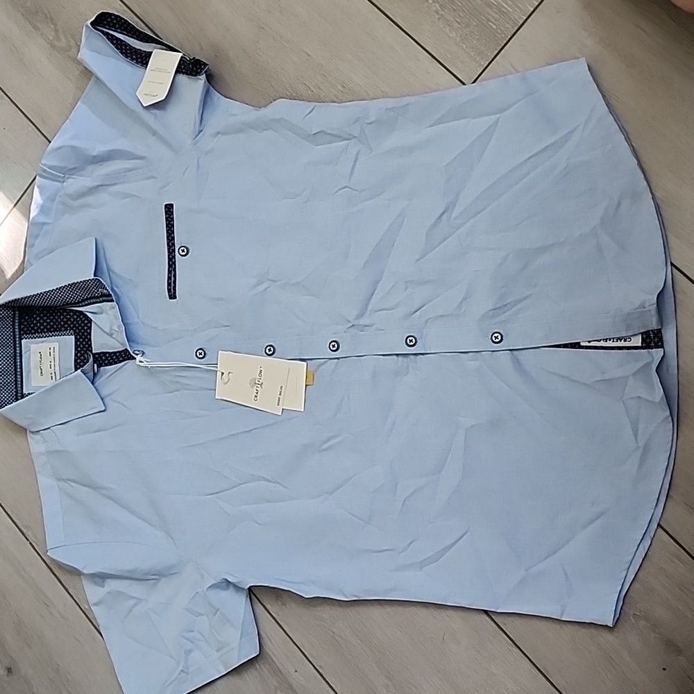 Craft + Flow Blue Button Down Shirt